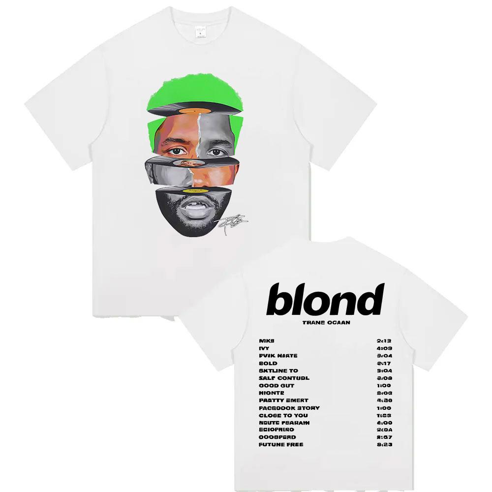 Limited Rapper Frank Tour 2025 Merch T Shirt Unisexs Vintage Fashion Ocean Short Sleeve Tshirt Pop Hip Hop Clothing Blond TShirts
