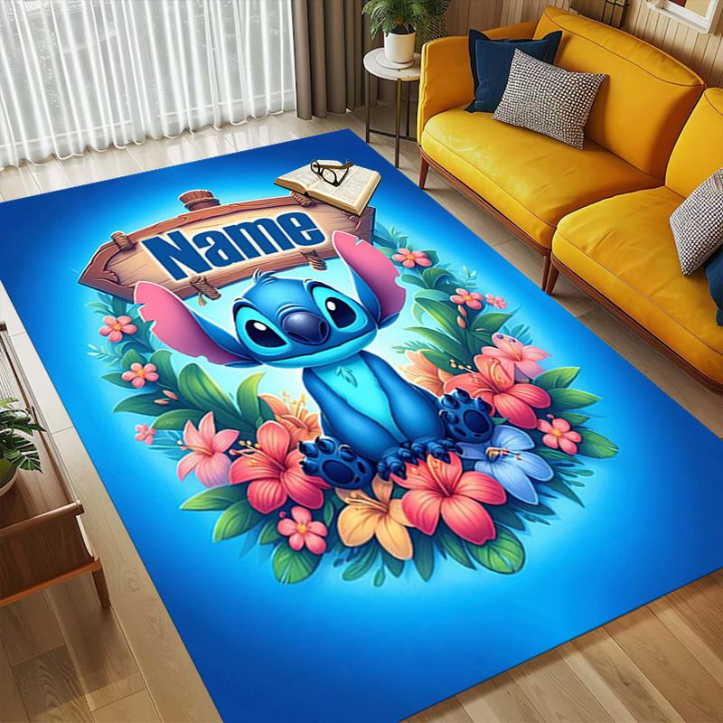 Personalized Name Island Paradise Living Room Non-Slip Area Rug Soft Carpet for Bedroom Kids Playroom Sofa Office Home Decor Doormat