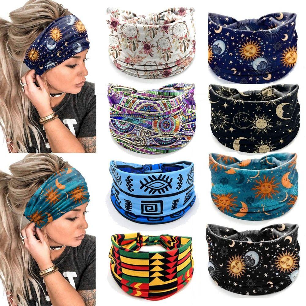 Elastic Wide Headbands Vintage Knot Soft Bandana New Hair Accessories  Women