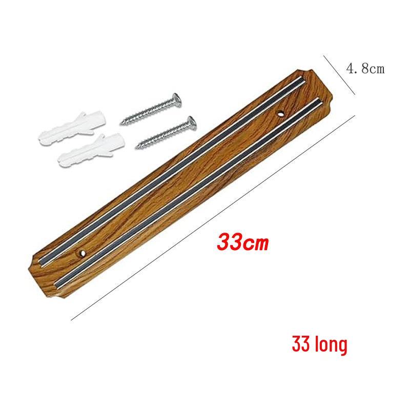 Portacoltelli Magnetico da Parete con Effetto Legno