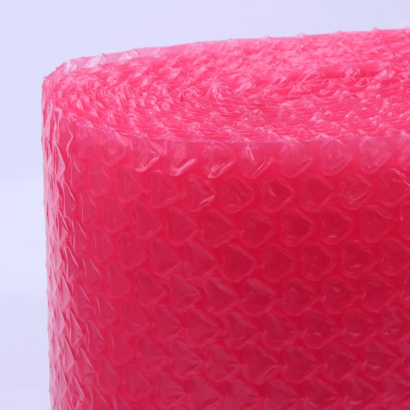 1 Rotolo 6M Rosa a Forma di Cuore Bolla Amore Ispessito Antiurto Fragile Pellicola Protettiva per Imballaggio