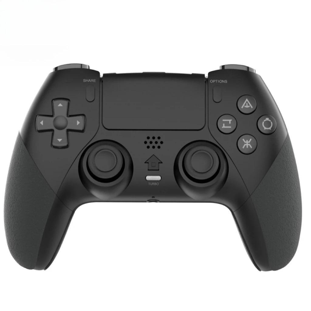Wireless Gamepad Controller for PS4 with Motorized Vibration Body Sensing 6-Axis Continuous Firing Function