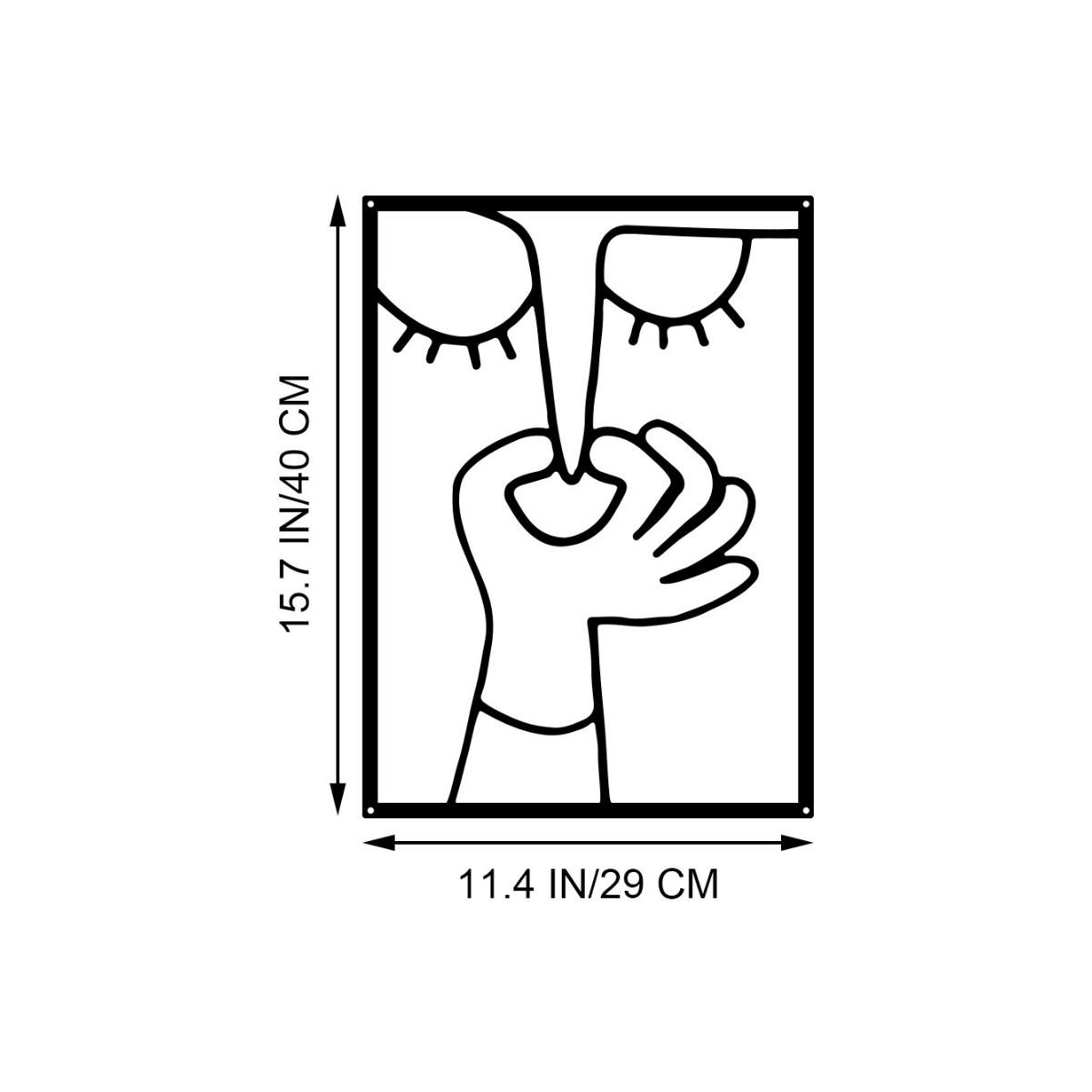 

Абстрактная металлическая фоторамка для украшения стен в гостиной или спальне 40x29 cm