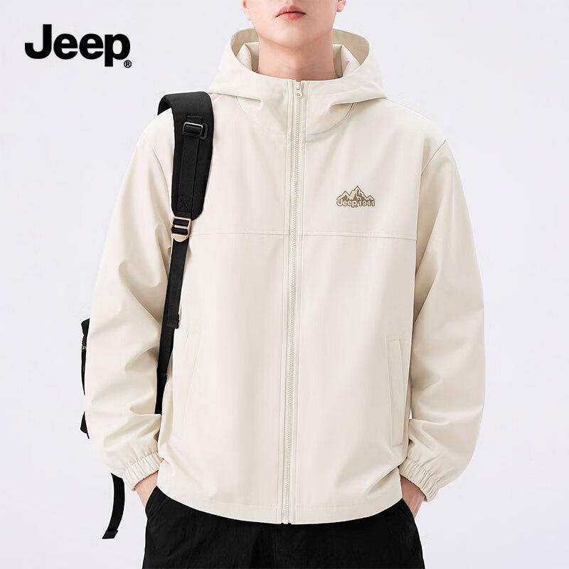 JEEP Men's Hooded Windproof Waterproof Jacket