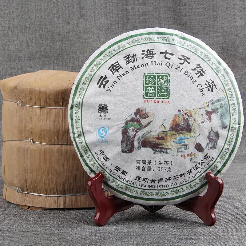 

Чай Yunnan Arbor Menghai Qizi Cake Tea Menghai Collection Чай Пуэр Сырой чай 357г