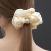 Cotoit Shell Satin Hair Scrunchie_Ivory