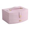 Jewelry Box Household Portable Jewelry Storage Box Large Capacity Necklace Children's Hair Accessories Flip Jewelry Storage Box Cross-border