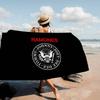 R-ramones Band Microfiber Printed Beach Towel Mountain Climbing Yoga Beach Swimming Running Absorbent Soft Towel