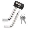 Master Lock Receiver Lock, 1/2" and 5/8" Swivel Head, Weatherproof Trailer Coupler Locking Hitch