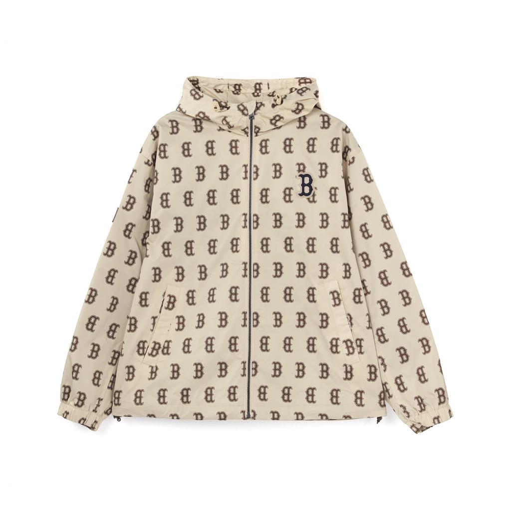 New MLB Old Flower Jackets Unisex Khaki 3AWJ06014-43BGS