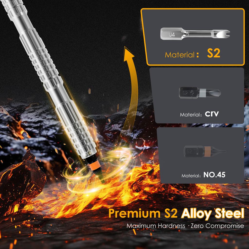 Precision 40 in 1 Magnetic Ratchet Screwdriver Set Detachable T - handle magneticizer Fix furniture electronics & glasses