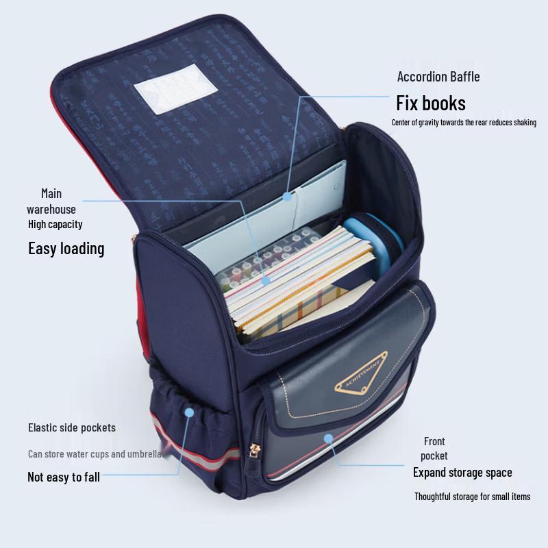 KALA·Y Ergonomic 22L School Backpack for Grades 4-6