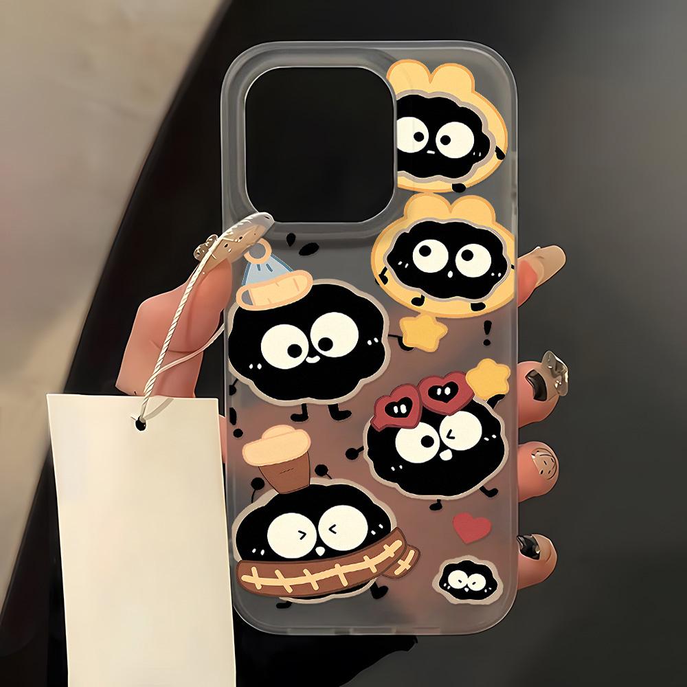 Silicone Phone Case for iPhone 13 Pro Max Funda iPhone 11 15 16 14 Plus 12 Mini 16promax 13promax Transparent Matte Lable Cover