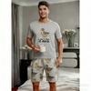 Kids Set Funny Duck Printed Kids T-shirt and Shorts 2 Piece Set Summer Casual Outdoor Boys and Girls Outfit Kids Clothing
