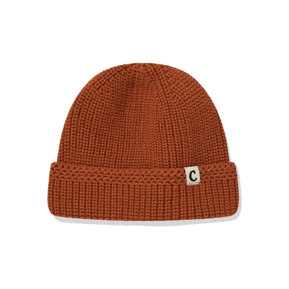 Authentic C Logo Short Beanie Orange CO2304CA58OR 272937 F
