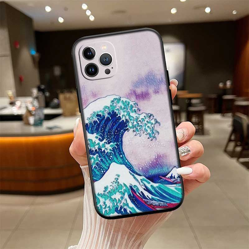 UP32 Great Wave off Kanagawa New High-End Shell Phone Case for iPhone SE X XS XR 16E 17 11 Pro Max 8 7 6 6s Plus Air
