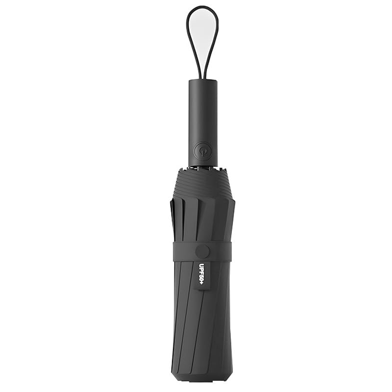 Ribs Automatic Folding Extra Suitable for Sun and UV Sun [MYJYG] [348 & Super-Reinforced Construction] Anti-Storm Umbrella, Thick, Rain, Protection,