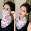 Women's Chiffon Sunscreen Mask: Thin, Breathable, Anti-UV Neck & Face Protection Scarf for Summer Cycling