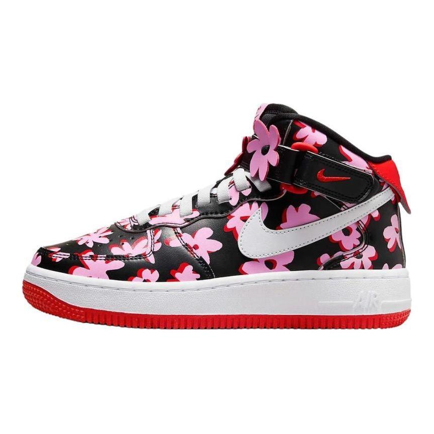 Nike Air Force 1 Cushioning, Wear Resistant High Top Skateboard Shoes Unisex Black Pink Sneakers FQ3692-001