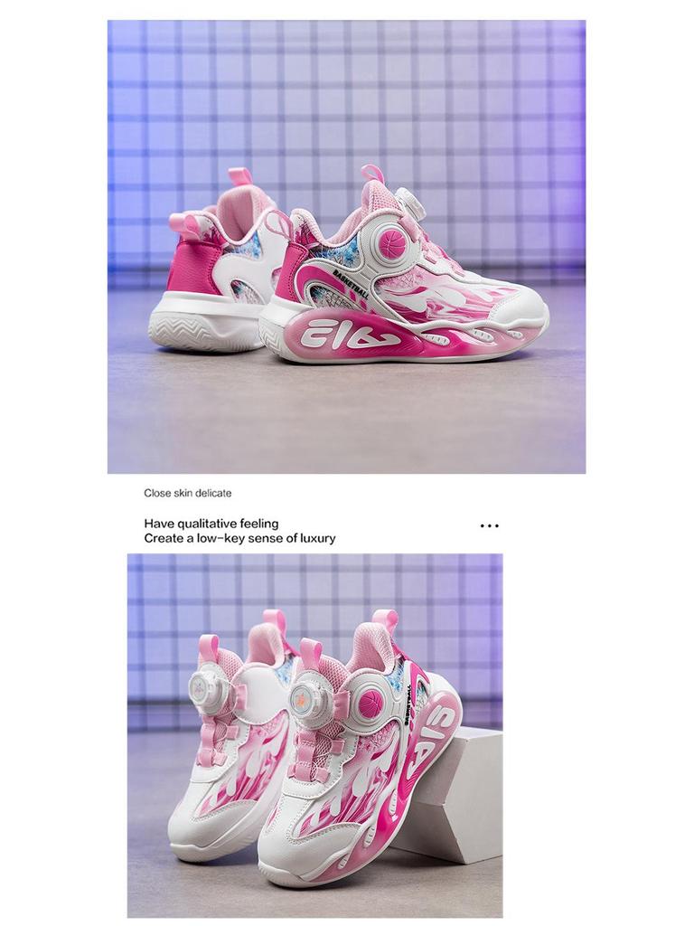 New Waterproof Children's Basketball Shoes - Non-Slip, Wear-Resistant Leather for Boys and Girls