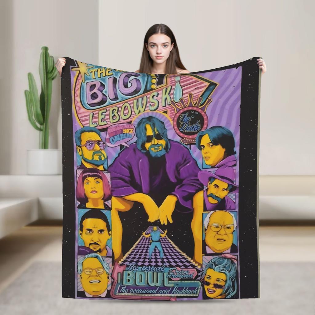 The Big Lebowski  Blanket  Soft Comfortable Plush Throw Blanket For Bedroom Travel Office Flannel Bedspread Bed Cover