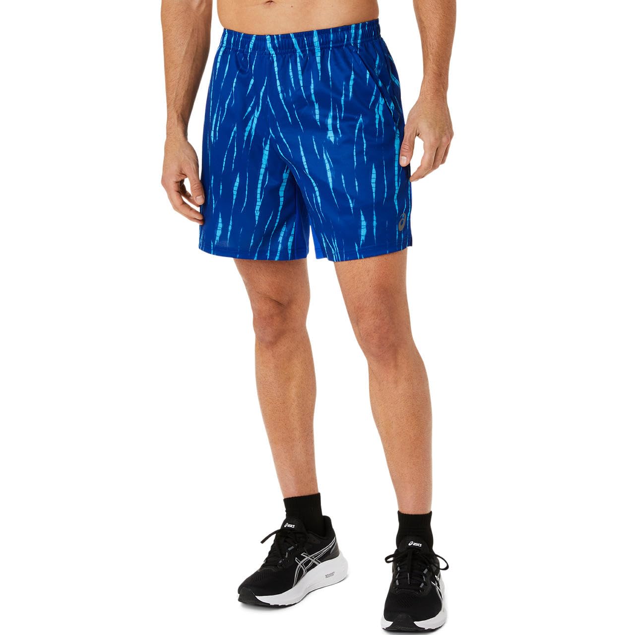 

ASICS Training Wear Print Shorts 2031E693 True Blue M All-Over (7in) Men s