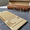 Wooden Book Tracker Bookmark - Books Read This Year Counter, Yearly Habit Log, Laser-Engraved Reader Planner