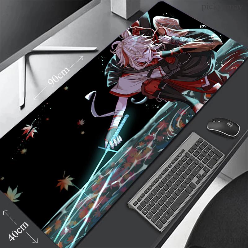 Genshin Impact Tappetino Mouse Grande Tappetini Mouse da Gaming Tappetino Tastiera Tappeto Scrivania Kaedehara Kazuha Tappetini da Scrivania Tappetino Mouse Anime Per Gamer
