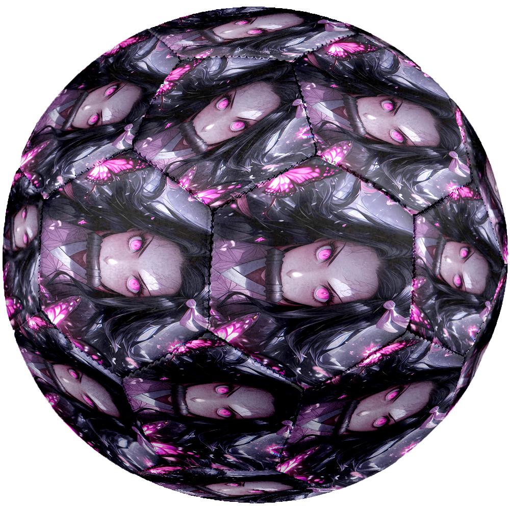 Demon Slayer Theme Size 5 Soccer Ball, Suitable for Both Indoor and Outdoor Matches, a Gift Suitable for Everyone.