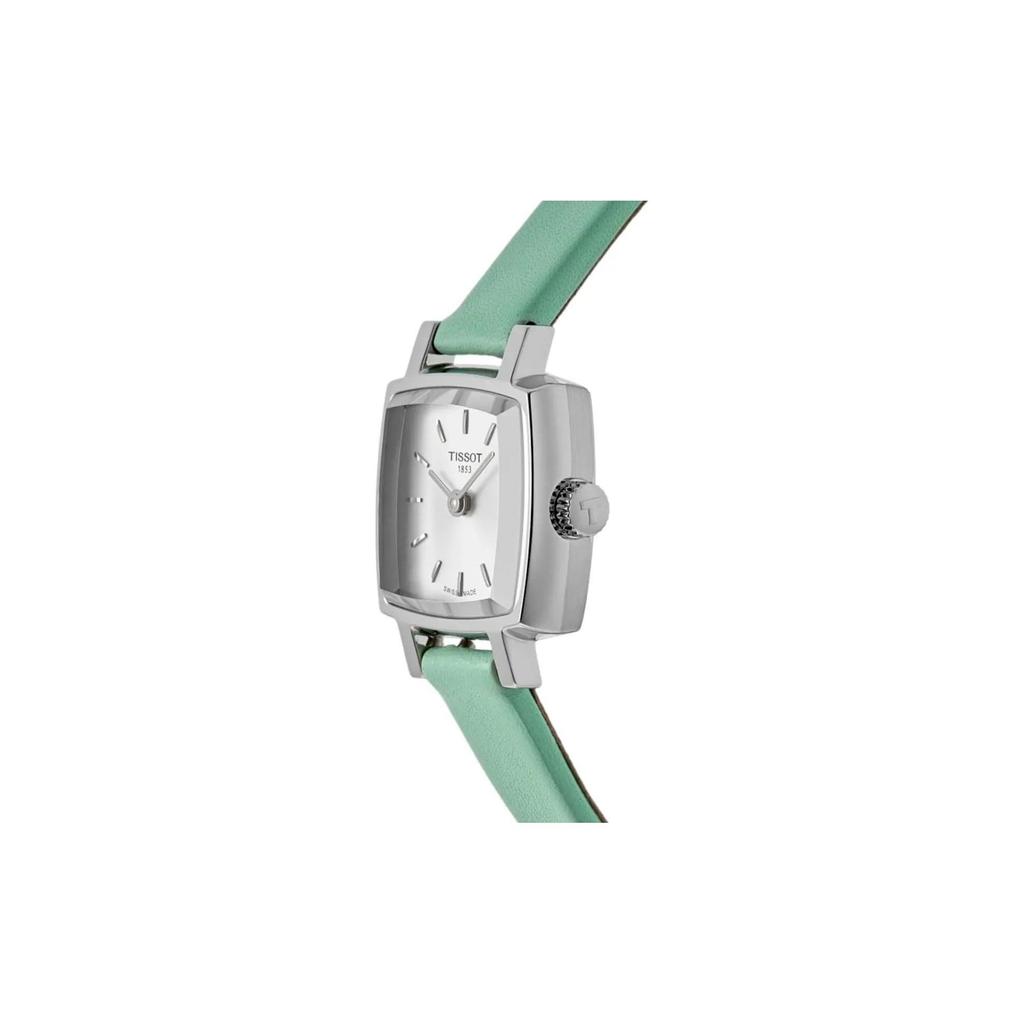 Tissot LOVELY SUMMER SET Quartz Movement Women's Watch 20mm Silver Dial Stainless Steel Case Leather Strap T058.109.16.031.01