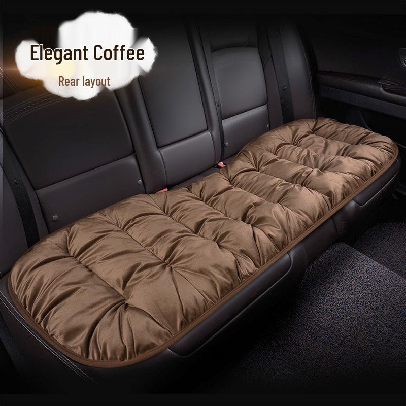 Velvet Car Lumbar Support Cushion Set: Thickened, Warm & Comfortable for Autumn/Winter