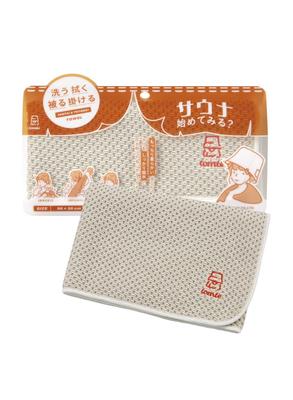 CB JAPAN Absorbs Water Quickly Through the Gaps In the 30 X My Sauna Body Tomte Towel, Absorbent, Quick-Drying Microfiber, Beige, Fibers, 90cm, Towel,