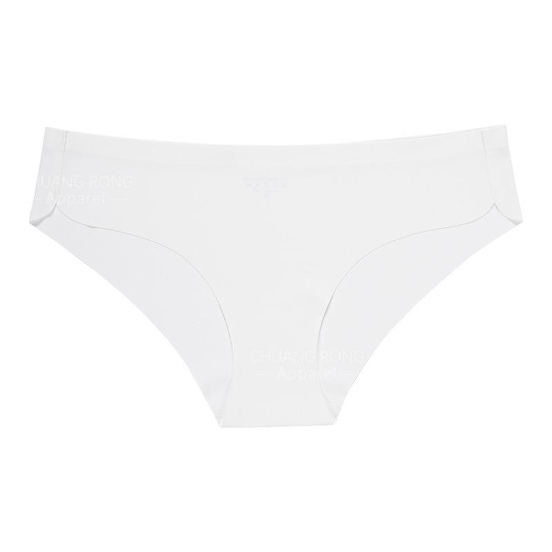 

Sexy fashion waist seamless underwear women s European and American large size one-piece ice silk pure cotton crotch breathable briefs XL білий