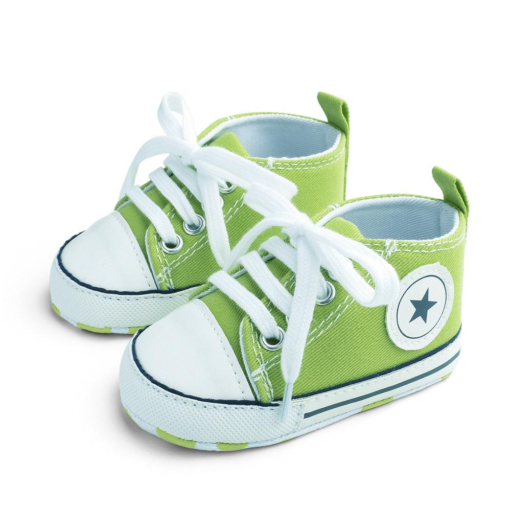 Baby Canvas Lace-up Shoes - Spring/Autumn Style, Solid Color, Versatile Toddler Footwear (D603)