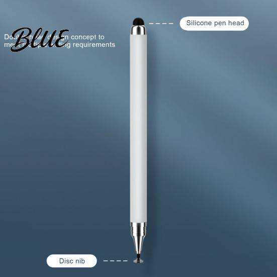 Stilo ad Alta Sensibilità Penna a Doppia Punta per Touchscreen Punta a Disco e in Silicone 2-in-1 Penna Touch Universale per Tablet Capacitivo Tavoli Telefoni