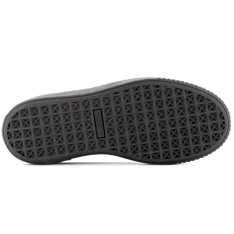 Puma Basket Platform Rg Lightweight Durable Non-Slip Low-Top Sports Sneakers Women sneakers Black 368190-01
