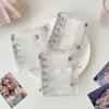 Transparent Binder Notebook Angel Wings Patterns Postcards Collect Book INS Postcards Binder