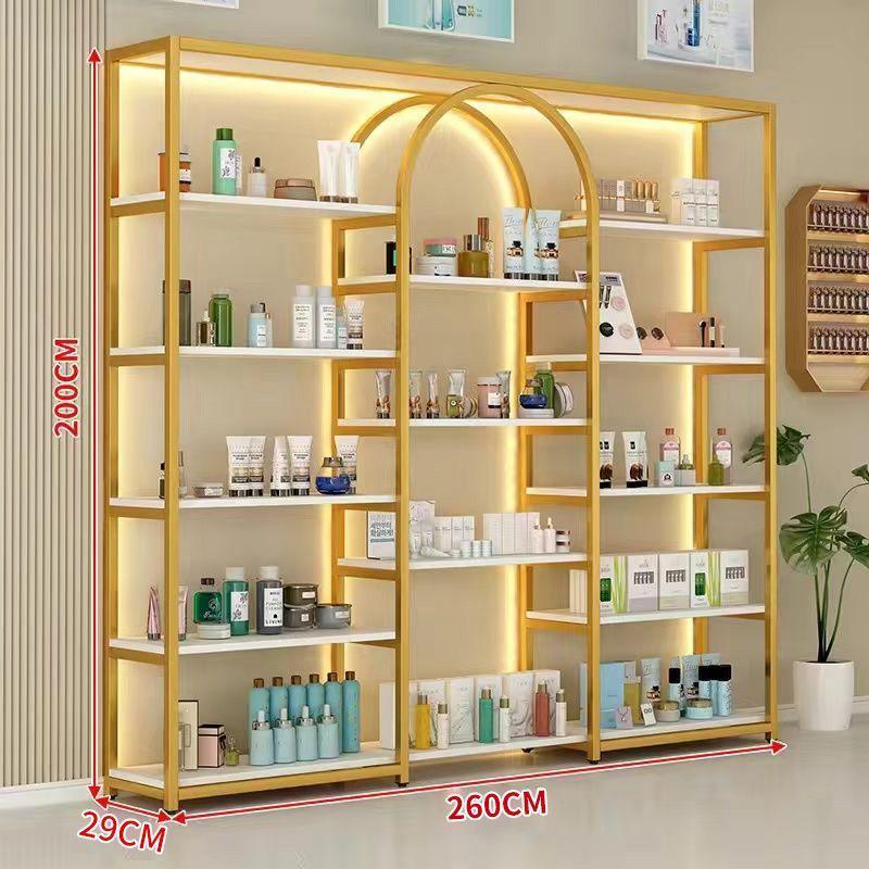 Floor-Standing Multi-Layer Nail Polish and Beauty Salon Display Rack
