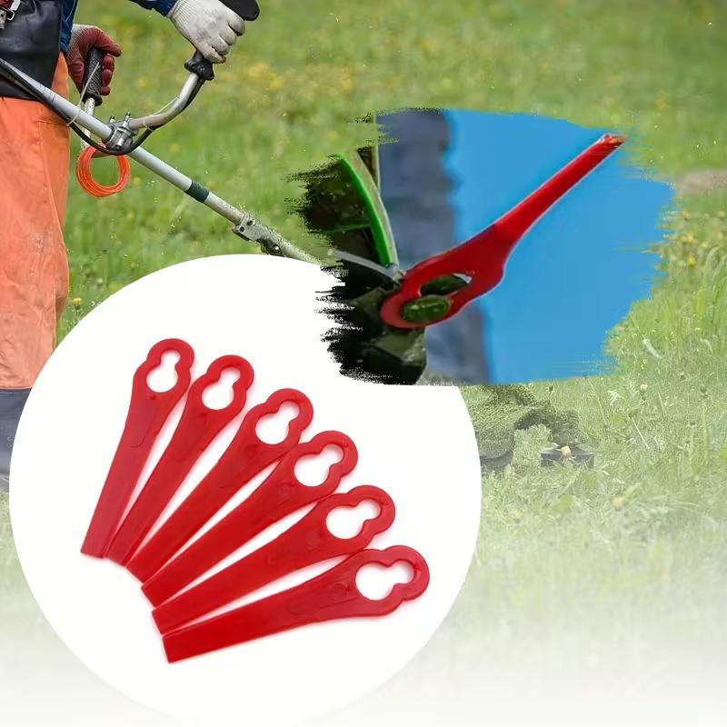 100pcs Plastic Cutter Blades For Electric Cordless Grass Trimmer Strimmer Tool Grass Trimmer Blades Replacement Garden Tool