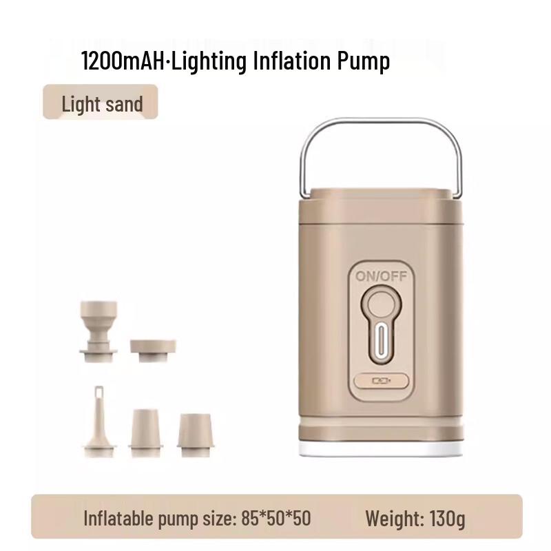 OEING Outdoor Camping Air Pump with Light One Size