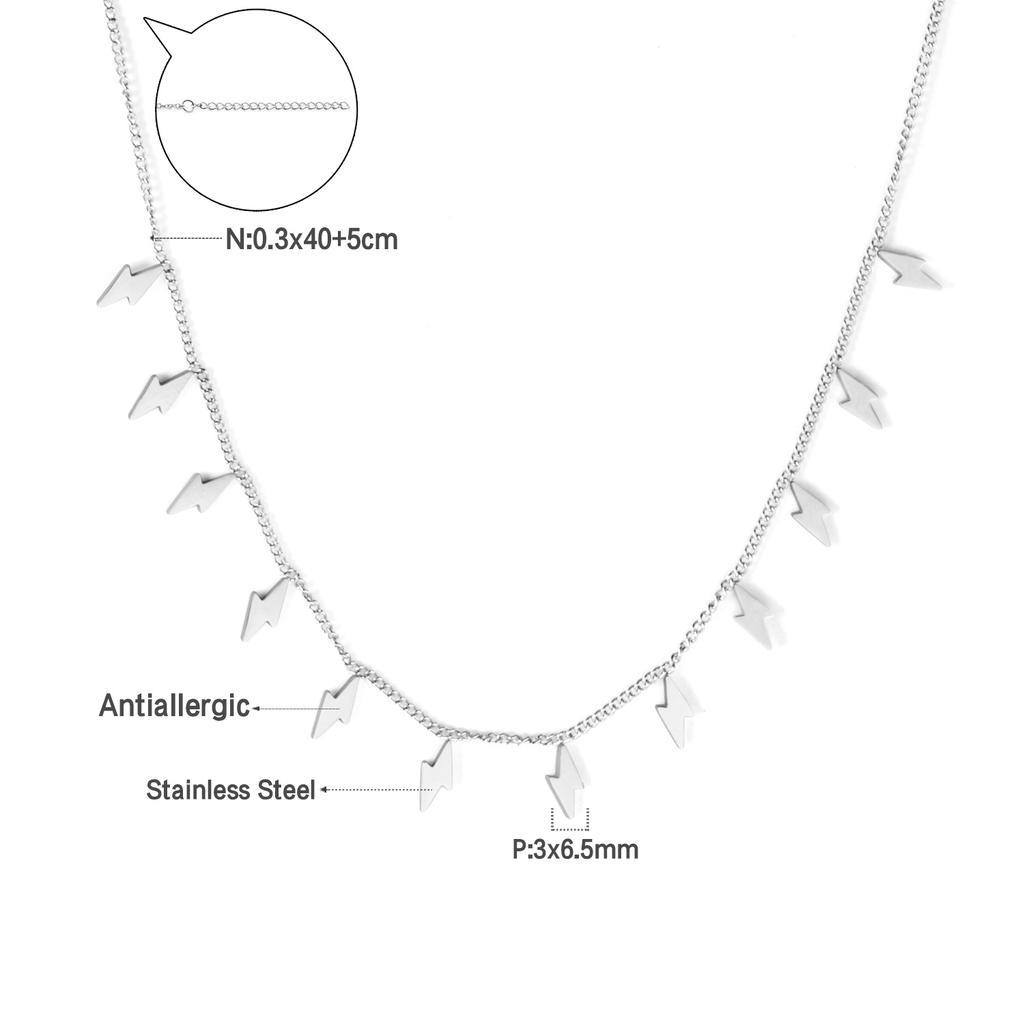 Woman Collier Golden Chains Necklaces Bohemia Star Heart Elegant Stainless Steel Jewelry Trendy