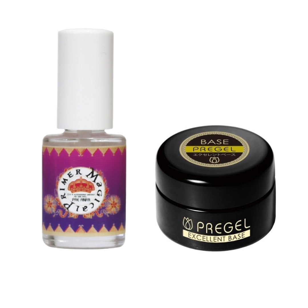 PRE GEL Gel Base Magical Primer Excellent Base a 4g [Long-lasting 2-Piece Set] +