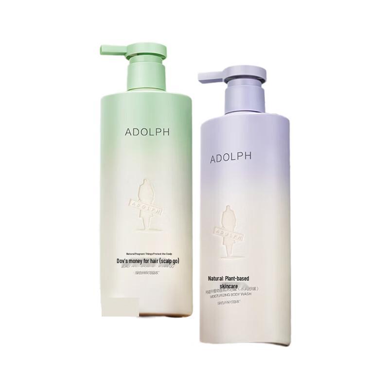 Adolph Natural Anti-Dandruff Shampoo & Shower Gel Set