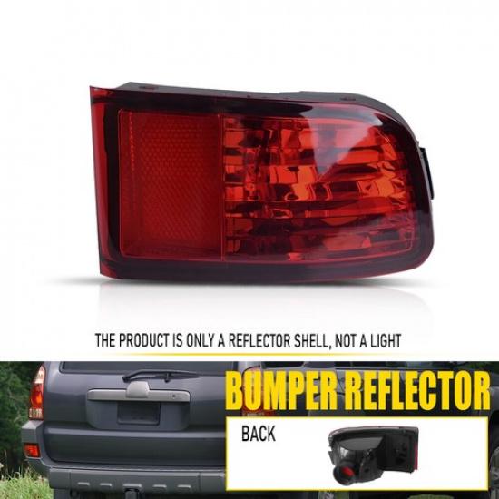 Red Rear Bumper Reflector Light Left Driver For Toyota 4Runner 2003 04 2005 LH A