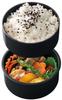 Skater Bento 500ml Rice Ball Made In Baymax Box, Capacity, Two-Tier, Round, Case, Antibacterial, Japan, ONWR1AG-A
