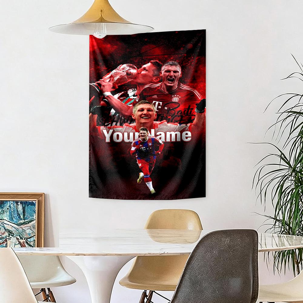 Bayern Munich Custom Your Name Wall Decor Tapestry Art For Pet Memorial Birthdaywedding Party Backdrop Family Gift