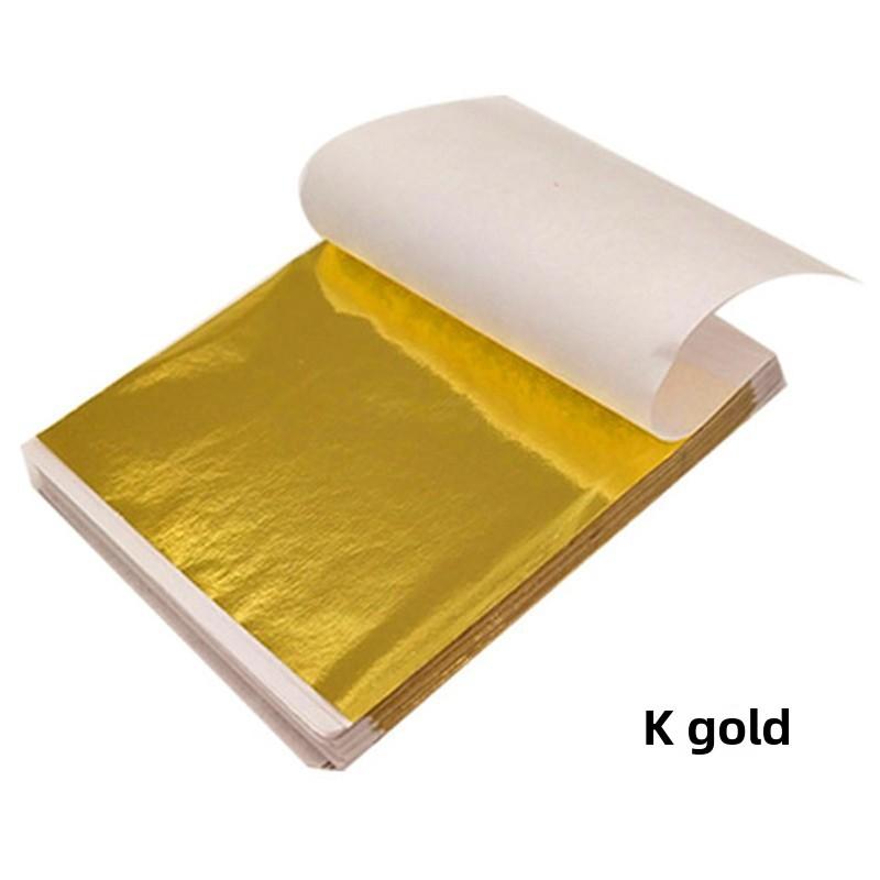 High Quality Gold/silver Foil Paper 9 * 9CM, Color, Buddha Statue Hotel Decoration Supplies, Furniture DIY Crafts Gold Foil Paper, Nail Art Supplies