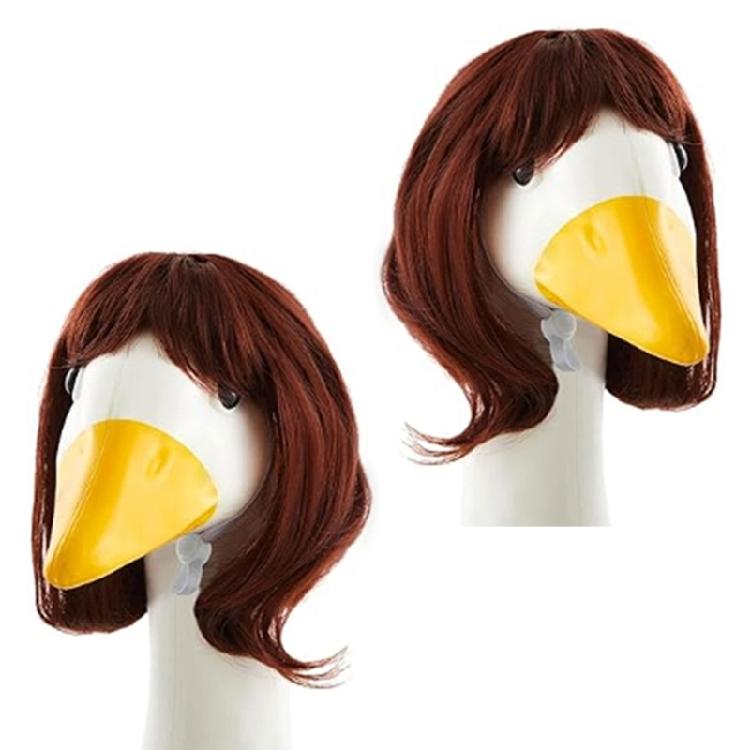 Unerhört lustige Gänse Perücken Haustiere Foto Requisiten Feiertags Haustierkostüm Perfekt für Rasen Gänse Dekorationen und zum Verleihen von Charakter an Haustieroutfits