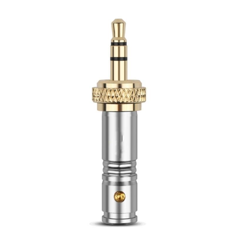 Mini 3.5mm Stereo Locking Auditory Plug Gold Plated Connector for Speakers Amplifiers Widely Used
