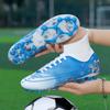 New Summer Football Shoes Long Spike Grass Football Shoes Training Competition Low Top Spike Sports Shoes For Men 32-45